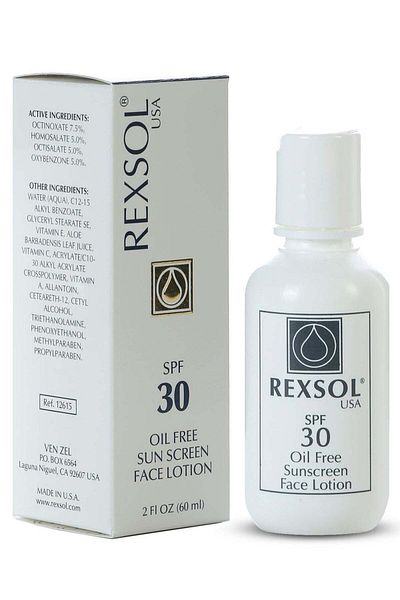 REXSOL Spf 30 Oil Free Sunscreen Face Lotion, 60ml