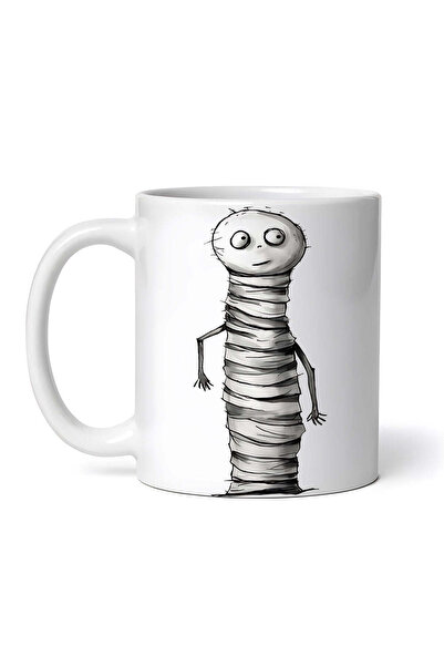 OEM Εξατομικευμένη λευκή κούπα, Μούμια με μπράτσα, INOVATIX®. 330ml