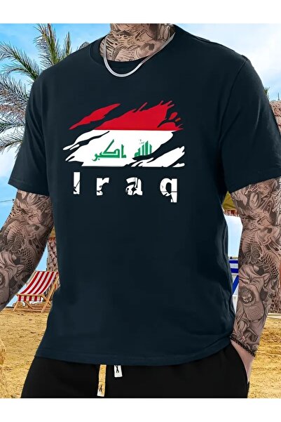 LAND MODA Μαλακό γραφικό μπλουζάκι που αναπνέει για άνδρες - Σαουδική Αραβία ...