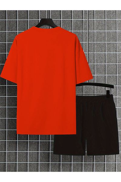 uyguntarz Unisex Papatyakelebek Design Printed Tshirt Tracksuit Set