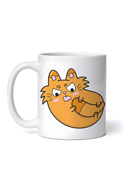 OEM Εξατομικευμένη λευκή κούπα, Angry Kitty, INOVATIX®. 330ml