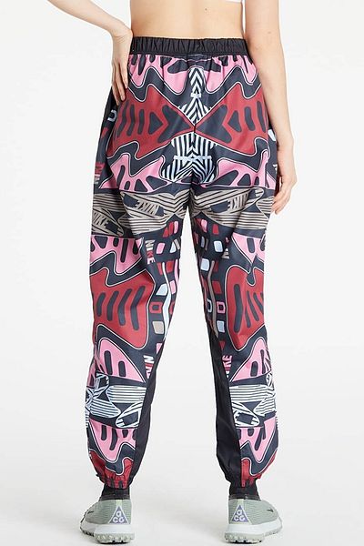 Nike Woven Print&Graphic Oversize High Rise Joggers Women's Woven Oversize Sweatpants Black Pink
