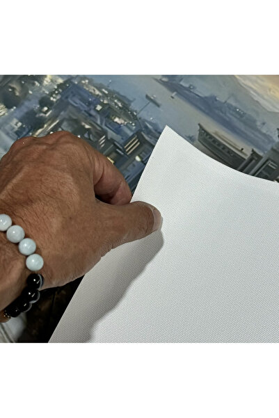 Şehzat Tekli Yatay Soyut Yağlı Boya Görünümlü Dekoratif Kanvas Duvar Tablosu