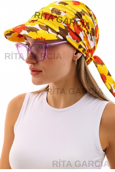 Ritagarcia Safari Tie-Up Bandana Visor with Shield