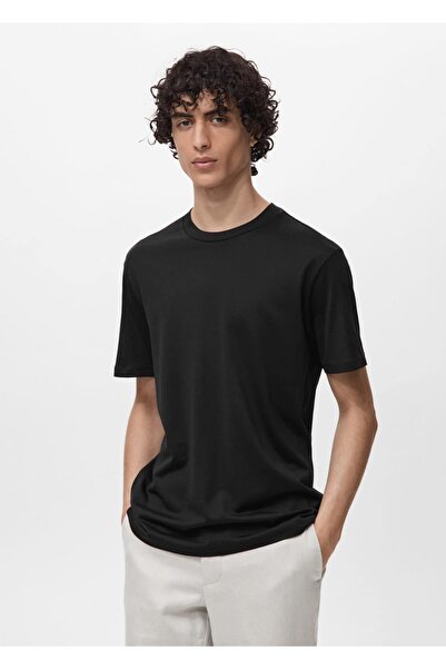 MANGO Man Regular kesim %100 pamuklu tişört