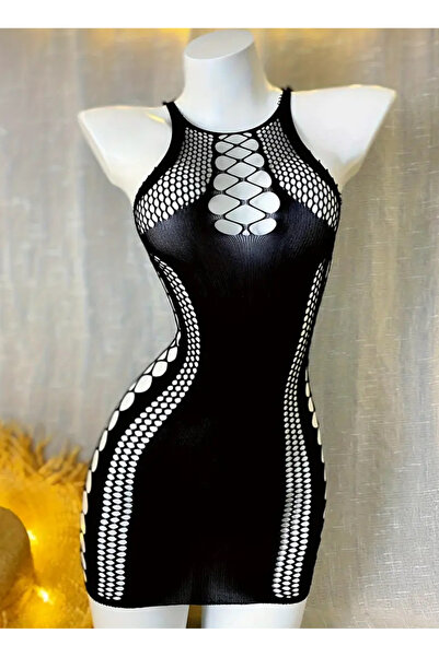 CN Rochie perforată cu plasă de pește Costum de baie pentru plajă Îmbrăcăminte Pareo