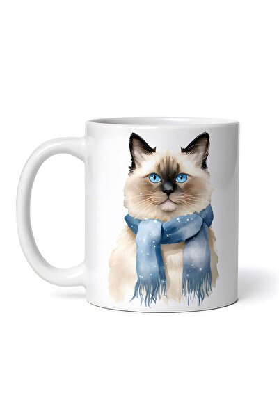 OEM Cană albă personalizată, pisică Ragdoll, INOVATIX®. 330ml