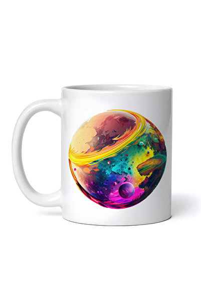 OEM Cană albă personalizată, Planet in colors, INOVATIX®. 330ml