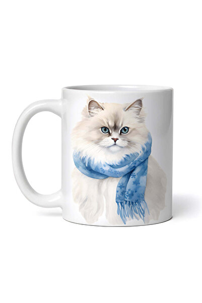 OEM Cană albă personalizată, Pisică Persană Albă, INOVATIX®. 330ml