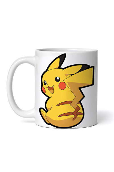 OEM Cană albă personalizată, Pokemon Happy Pikachu, INOVATIX®. 330ml