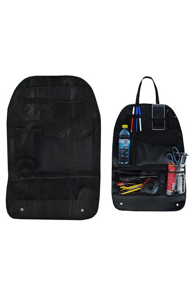 zola Organizator pentru scaun auto, multifunctional, negru, 57 x 36.5 cm
