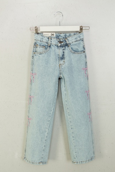 DMB BOYS & GIRLS fata copil fundita broderie bumbac talie reglabila blugi