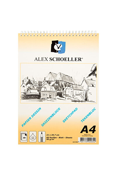 Alex Schoeller ESKİZ DEFTERİ A4 90 GR 60 YP ALX-820