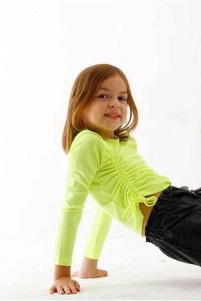 Minigimin Cicileri Side Gathered Sweat - Yellow
