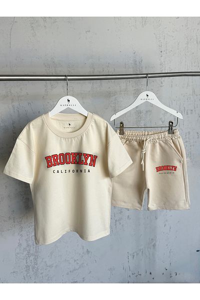 KAPROLLI Σετ σορτς Unisex για αγόρια για κορίτσια - 95% βαμβάκι 5% λύκρα με εμπριμέ μοτίβο που πλένεται καλής ποιότητας ύφασμα