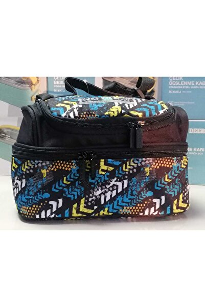 KAUKKO KidsLove Beslenme Çantası THERMO 2 katlı YÖNDESENLİ