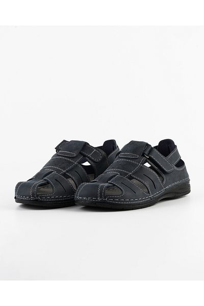 Tigerline Men's Daily Sandals Ms389 Dark Navy Blue Mikanos Adjustable Orthopedic Sandals