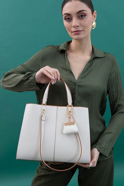 Matthew Cox Women's Handbag Byn2379 Std White