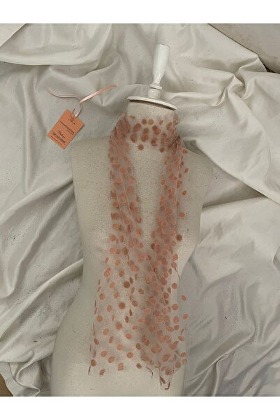 Nurcanilirboutique منديل للرقبة بتفاصيل منقطة وعصابات شعر وإكسسوارات للحقيبة