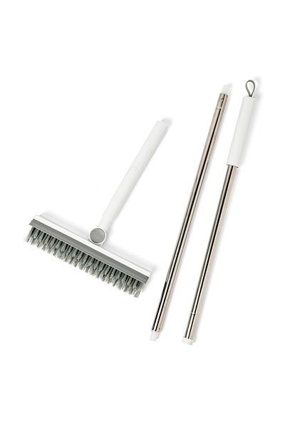 WSTPRO Perie multifunctionala WstPro pentru curatat podele si rosturi, maner lung 106 cm, peri in V