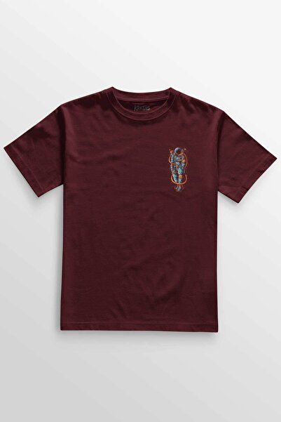 Kretas Unisex bordo T-shirt Svemir Praznina Univerzum Galaksija Magnituda Brz...