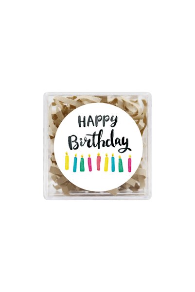 repro design Birthday Themed Printed Adhesive Stickers 4 cm Round 24 Pieces Model 5