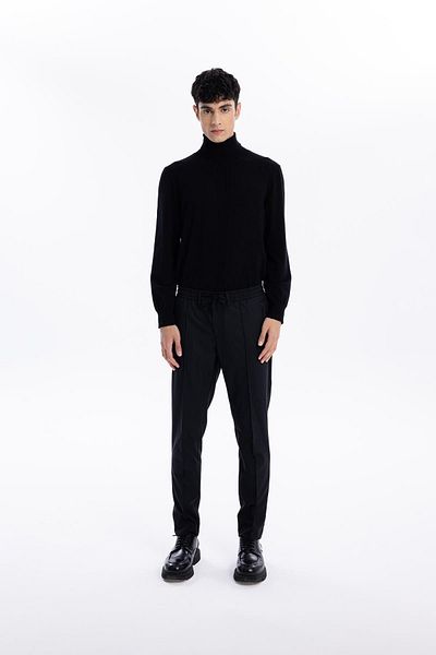 GMG FIRENZE Gmg Fırenze - Black Regular Fit Men's Trousers Gu24Mfw01016