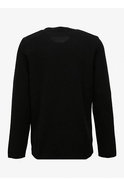 GMG FIRENZE Crew Neck Zipper Detailed Knitwear Men's Sweater
