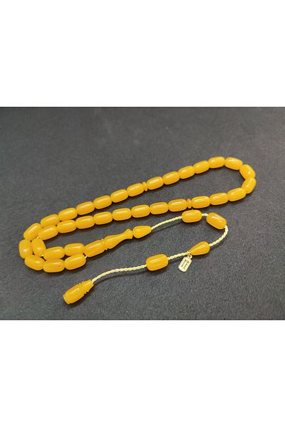 İskeçe Exclusive Mehmet Mercan Master Artifact Made from Habbeden Moire Tightening Amber Certified 7906
