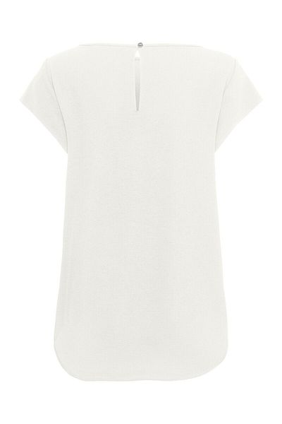 ONLY , Nova Lux Short Sleeved Oversize Blouse, White, 36