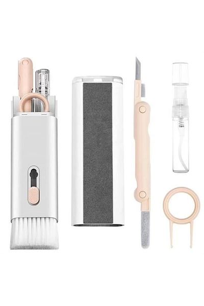 storeks Multifunctional TV Computer Screen Headset Electronic Cleaning Set with Brush Spray
