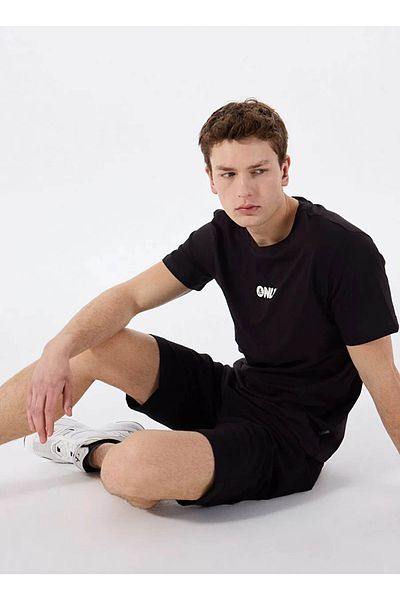Only & Sons Onspalm Logo Reg Ss Tee Cs Siyah Erkek T-shirt 22034497