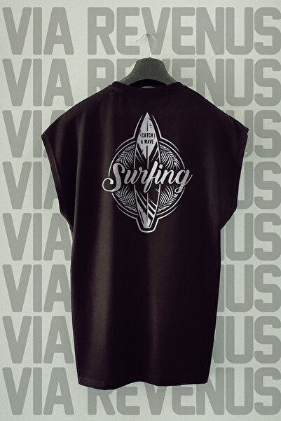 Vordevia Surfing Back Štampano Sportska majica bez rukava okrugla kragna