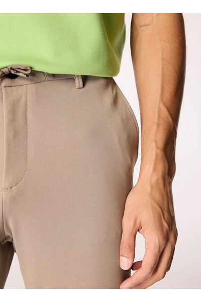 GMG FIRENZE Gmg Firenze Standard Waist Normal Leg Regular Fit Beige Men's Pants Gu24Mfw01018