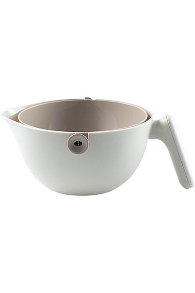 OEM Double Layer Bowl, for Fruits, Vegetables, with Drain Basket, 2L, ABS+