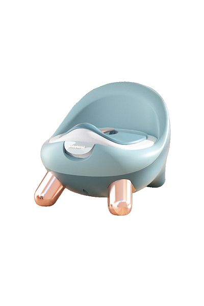 Flippy Olită pentru copii, rabatabilă, portabilă, cu capac, model prietenos, non-toxică, verde auriu