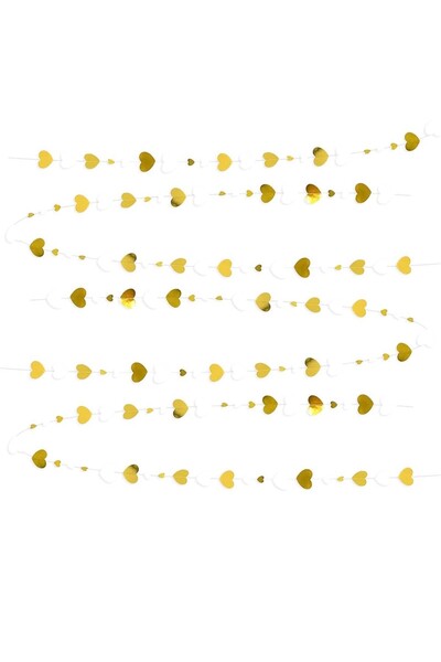 OEM Πανό με Καρδιές, Τύπου Κρόσσια, 4 mola Νήματος Inclusion/Λευκό