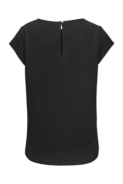 ONLY , Nova Lux Short Sleeved Blouse, Black, 40