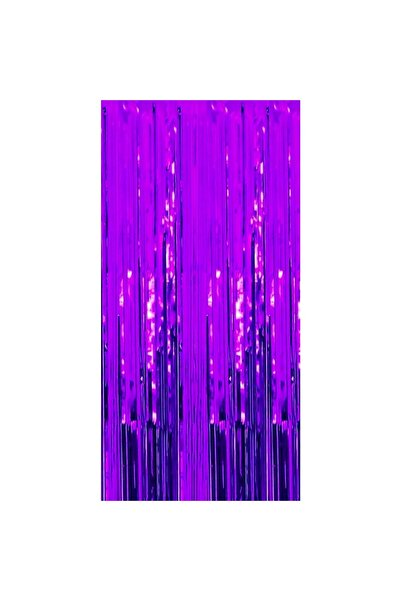 Flippy Fringe Curtain, Flippy, Party Decor Pattern, Photo Background, Colorful, Size 100x200 cm, Purple
