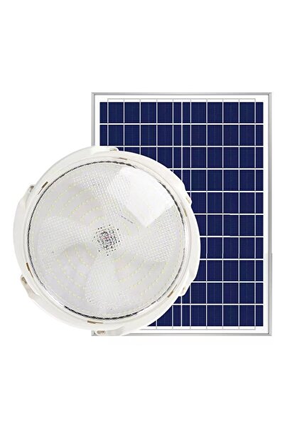 Flippy Lampă solară de tavan, 50W, diametru 200mm, telecomandă, extensie de 4,6m, alb rece