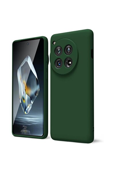 Flippy Carcasă de protecție pentru OnePlus 12 5G, silicon lichid cu interior din microfibră, rezistentă la șocuri, cu fir