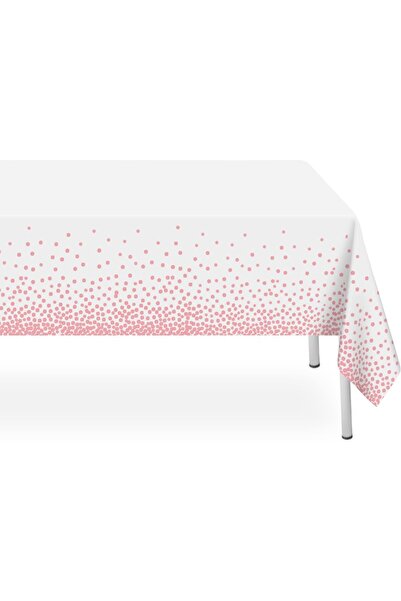 Flippy Tablecloth, Flippy, PEVA, Polka Dot Print, 137 x 274 cm, Waterproof, Pink