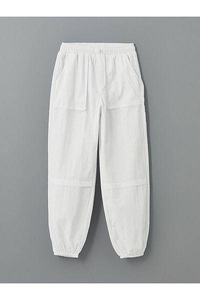 LC Waikiki Basic Girl's Jogger Trousers with Elastic Waist