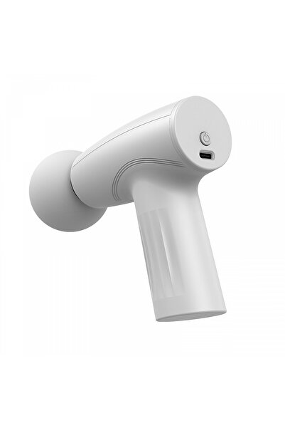 Flippy Mini Massager, Flippy, Pistol Type, USB C Charging, Portable, Muscle Relaxation, White