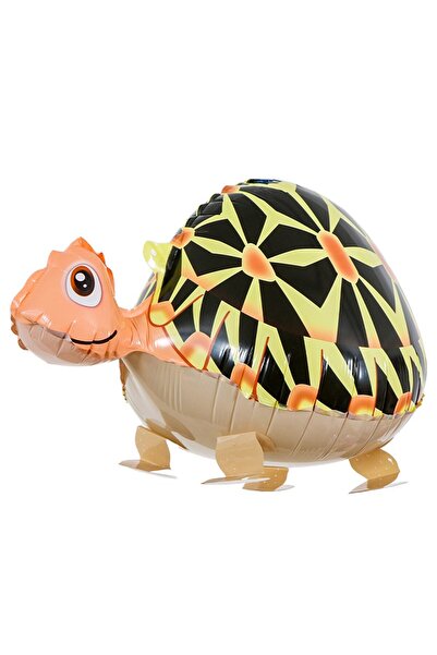 Teo Balon din Folie Metalizata, , Figurina Animata, Model Broasca Testoasa, 61x32 cm, Ambalaj Individua