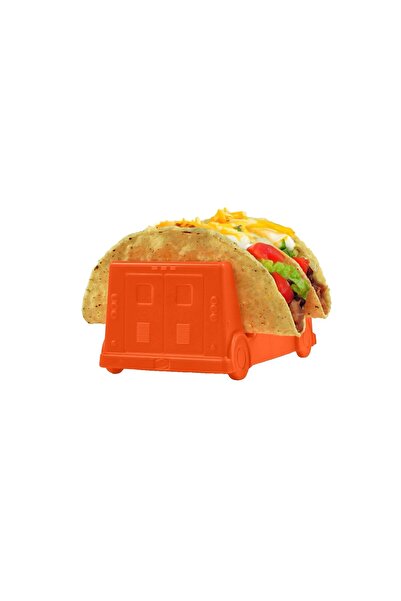Flippy Taco Holder, Flippy, Bus Model, 14 x 7.5 x 6.5 cm, PP, Orange