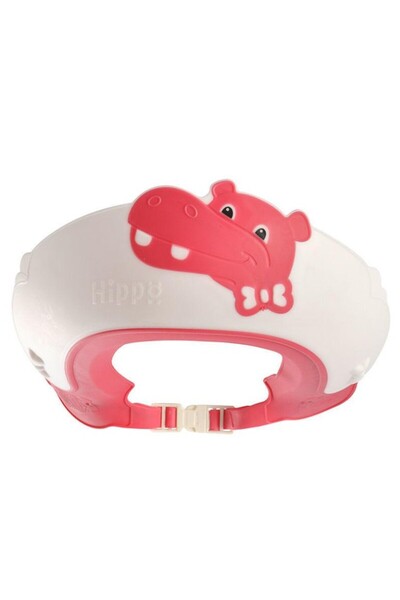 Fippy Children's Bath Protection Visor, Hippo Model, Adjustable, 22x21 cm, Red
