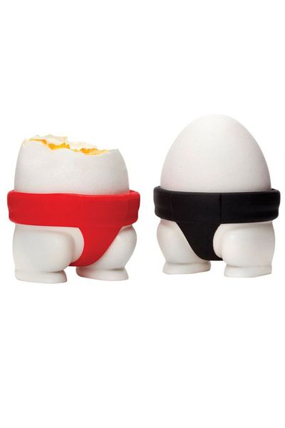 Optim Solution Set 2 Egg Holders, Sumo Model, Silicone and PP, Multicolor