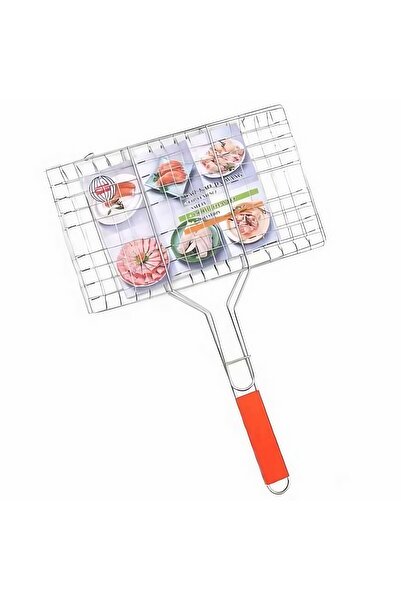dalip Grill for Fish and Meat, Flippy, Usable Surface 32x19 cm, Stainless Steel, with Handle, Portable, Si