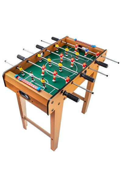dalip Masă de foosball, 18 jucători, 6 mânere, tabelă de scor, metal/lemn/ABS, 69×36,5×61 cm